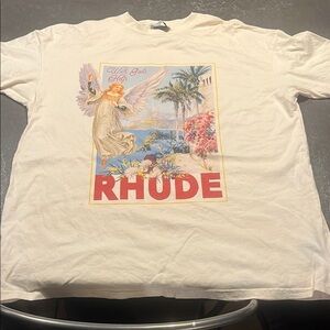 Rhude Cream Short Sleeve Tee